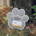 thumbnail image 5 of Pet Memorial Stones for Dogs,Loss of Dog Sympathy Gift Indoor Display,Pet Grave Markers Dog Bereavement Gifts Outdoor Tombstone Paw Shaped Carve We Love You Forever, 5 of 6