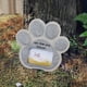 thumbnail image 5 of Marcador de tumba conmemorativa para mascotas con ranura para marco de fotos | Diseño de huella de pata para perros o gatos | Resina impermeable para exteriores e interiores | Lápida personalizada |, 5 of 6