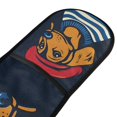 thumbnail image 4 of Yayeee Double Oven Mitt Kitchen Heat Resistant Baking 35" x7" Quilted Glove, Blue Dog Artist, 4 of 6