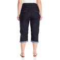 thumbnail image 3 of Riders by Lee Indigo Women's Plus Size Comfort Waist Cuff Capri, Rinse, 22 W, 3 of 3