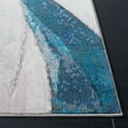 thumbnail image 3 of SAFAVIEH Aria Abram Abstract Runner Rug, Ivory/Plum, 2' x 8', 3 of 8