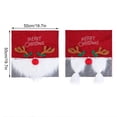 thumbnail image 4 of Yuarrent Cubierta de silla de Navidad Atmósferas de fiesta Fotografía de dibujos animados Asiento de comedor de Navidad Decoración Tela Reutilizable Kits de decoración para fiestas Masculino Yuarrent HA065438-01, 4 of 6