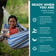 thumbnail image 6 of Bliss Hammocks 40"W Single Hammock with Rope Loops & Tree Straps, 220 lb, Sail Cloth, 6 of 19