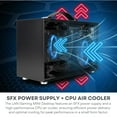 thumbnail image 4 of LAN Gamer RTX 5080 16GB, 8-Core AMD Ryzen 7 8700F CPU, 32GB DDR5 RAM, 2TB Gen4 NVMe SSD, 8.1L Mini ITX SFF Desktop w/Windows 11 Pro, 3-Year Warranty, RGB Keyboard+Mouse, Internal Wi-Fi 6E (Black), 4 of 5