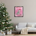 thumbnail image 2 of Stupell Industries Merry & Bright Christmas Cat Lights Graphic Art Jet Black Floating Framed Canvas Print Wall Art, Design by Be Ni La, 2 of 6