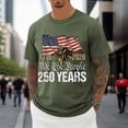 thumbnail image 4 of Puliio Mens Usa 250Th Anniversary T-Shirt Celebrating 1776-2026 Patriotic American Flag Graphic Tee 250 Years Together Commemorative Apparel For Men（Army Green,L), 4 of 5
