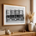thumbnail image 5 of Residential Charles Village B&W - Baltimore Maryland Photography Architecture Black and White Street Photography City Vintage Unframed Wall Art Print 40 x 60 inches, 5 of 7