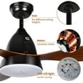 thumbnail image 4 of Simple Deluxe 52-inch Ceiling Fan with LED Light and Remote Control，3-Speed Settings, Noiseless Motor for Home & Office, 4 of 7