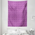 thumbnail image 1 of Abstract Tapestry, Purple and Simple Shapes Geometric Design Intertwined Semicircles, Wall Hanging for Bedroom Living Room Dorm Decor, 60W X 80L Inches, Pale Purple and Fuchsia, by Ambesonne, 1 of 2
