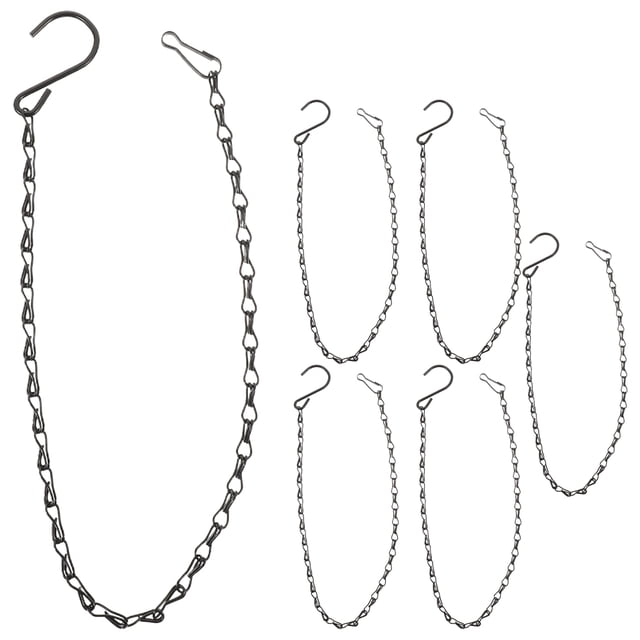 Miangastore 6pcs Hanging Baskets Chains Flower Pot Replacement Chain Hanger Bird Feeder Chains for Planters