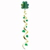 Beistle Club Pack of 12 Green and Gold Shamrock St. Patrick's Day Jumbo Hanging Whirl Decorations