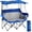 Blue, variant on CLIPOP Double Camping Chair with Canopy, Portable Outdoor Folding Chair with Cup Holders, Side Pocket, Oversized Beach Chair with Canopy Shade for Lawn Patio Hiking, Blue
