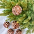 thumbnail image 4 of D-GROEE 6Pcs 6cm Christmas Ball Ornaments,Christmas Tree Decorations Hanging Balls Ornaments Set Spiral Design Holiday Bulbs Decorations for Xmas Tree, Home Party Decor, 4 of 7