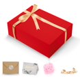 thumbnail image 1 of Caja de regalo DUOTAN 34x25x9 cm roja magnética con tarjeta de cinta, 1 of 7