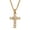 Heart Shape, variant on Stainless Steel 18K Gold Plated Water Drop Heart-shaped Cross Pendant Necklace