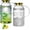 2L-Style 1, variant on Glass Pitcher with Lid and Handle, 2 PACK 68 oz/2 Liter  Embossed Sun Flower Water Pitcher, Clear Borosilicate Glass Water Carafe for Cold Brew, Iced Sun ,Beverage, Heat Resistant