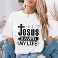 thumbnail image 4 of Jollimate Jesus Saved My Life Shirt, Jesus shirt, Christian 4th July Shirts, Christian Gift For Girl, 4 of 6