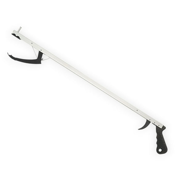 Essential Medical Supply 32in Aluminum Reacher Grabber with Magnetic Post and Plastic Jaw