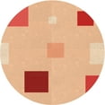 thumbnail image 1 of Ahgly Company Machine Washable Indoor Round Transitional Bright Orange Area Rugs, 7' Round, 1 of 7