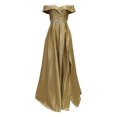 thumbnail image 6 of Sngxgn Dresses for Women Front Tie Cap Sleeves V Neck Midi Bodycon Dress(Army Green,L), 6 of 8