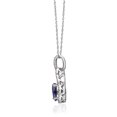 thumbnail image 2 of Gin & Grace 14KT WG Tanzanite and Diamond Accent Pendant., 2 of 5