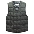 thumbnail image 5 of Chaqueta sin mangas de plumón de pato para hombre, Parka cortavientos de invierno, chaleco grueso cálido, ropa de abrigo informal para hombre, chaleco de nieve con bolsillos, 5 of 5