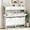 White, variant on XgoodX Shoe Cabinet with 2 Flip Drawers & 2 Top Drawers, 43" Tall Freestanding Narrow Wooden Shoe Storage Organizer for Entryway, Hidden Slim Shoe Rack for Front Door Entrance, Hallway,  White