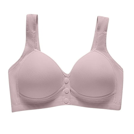 Women s Bralette Plus Size Clearance Womens Sexy Middle Aged and Elderly Comfortable Soft Thin Printed Underwear Large Size Underwear Bra Adjustable Shoulder Straps Gray
