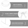 thumbnail image 4 of SHISUYAN 4pcs Lampshade Frame Cone Shape Wire Lamp Cover 80mm Metal Ring Support, 4 of 8