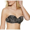 thumbnail image 2 of Calvin Klein Women's Printed Underwire Balconette Bikini Top Swimsuit Gray Multi  Size X-Large, 2 of 5