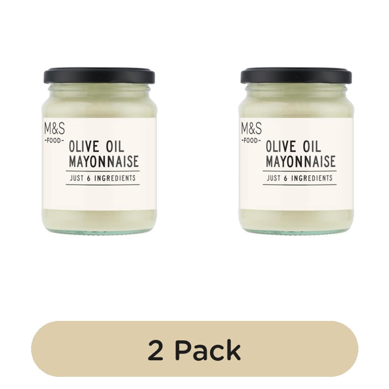 M&S Only 6 Ingredients Olive Oil Mayonnaise 250g, British Import (Pack of 2)
