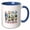 Blue/White, variant on 3drose, Virginia State. Usa. Local Aspects. Winsome Gift, Travel Souvenir, 15oz Two-tone Green Mug