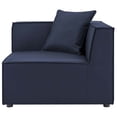 thumbnail image 3 of Modway Saybrook 6-Piece Fabric Upholstered Outdoor Patio Sectional Sofa in Navy, 3 of 11