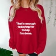 thumbnail image 5 of Xdegoge Womens Crewneck Sweatshirt with Pouch Fall Fashion 2025 Oversized Zip Up Sweatshirt Jackets Casual Long Sleeve Bomber Outerwear Winter Outfits CorpiñOs Para Mujer Red XL, 5 of 6