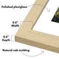 thumbnail image 5 of Americanflat 11x17 Picture Frame with Polished Plexiglass with 8x12 Mat 2 Pack Display Photo - Natural Oak, 5 of 8