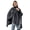 B-Black, variant on Women Shawl Wraps Pashmina Warm Scarf with Pockets Adult Winter Soft Solid Open Front Scarves