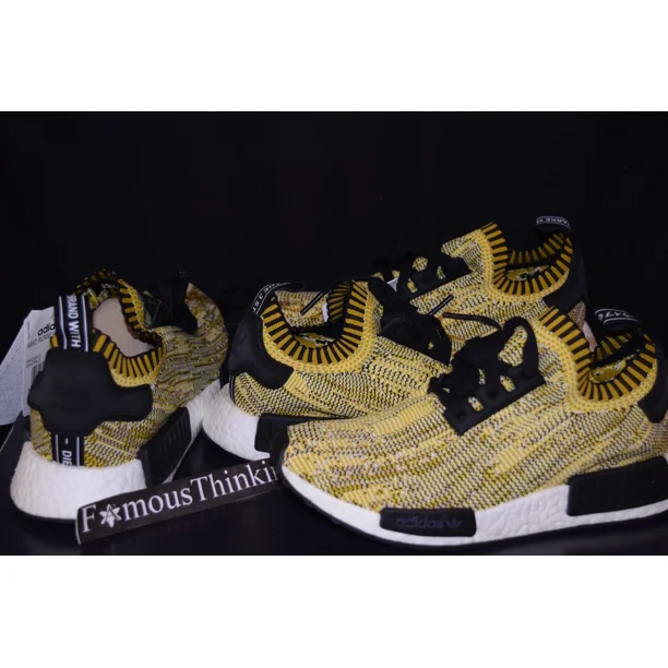 Ad-id-as NMD PK R1 Yellow Gold Camo S42131 original release pair RARE