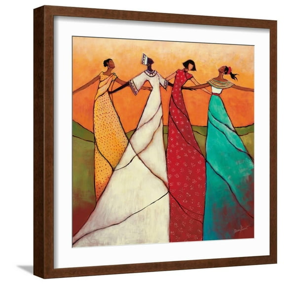 Art.com Unity Art Print by Monica Stewart, Brown Frame Wall Art, 21" x 21"
