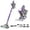 Purple, variant on Alvoryn Cordless Vacuum Cleaner, 40kPa/600W, 40 Minutes of Runtime, Stick and Handheld Vacuum