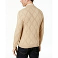 thumbnail image 2 of Tasso Elba Mens Diamond Knit Pullover Sweater, Beige, Medium, 2 of 3