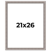 21x26 Frame Grey Real Wood Picture Frame Width 1.25 inches | Interior Frame Depth 0.5 inches | Hans