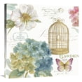 thumbnail image 1 of Global Gallery's 'Rainbow Seeds Floral Birdcage III' By Lisa Audit Stretched Canvas Wall Art, 1 of 4