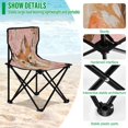 thumbnail image 4 of BZSMCE Camping Chairs Modern Fawn Romance Pattern Folding chair, 4 of 8