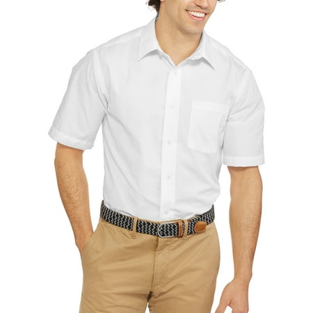 dress shirt short sleeve poplin george walmart