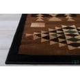 thumbnail image 5 of Handcraft Rugs Cabin Rug  Lodge, Cabin Nature and Animals Area Rug  Modern Southwestern Pattern Cabin Area Rug  Abstract, Chocolate/Beige-Bear Hunting Fish 5x7 feet, 5 of 7