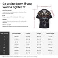 thumbnail image 5 of Pofeuu Royal Skull With Golden Crown Print Mens Casual Short Sleeve Shirts Beach Summer Spread Collar Pocket Tops Men's Casual Short-sleeved Shirt-Medium, 5 of 5