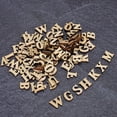thumbnail image 5 of M Buder 200 Pieces DIY Log Letter Shape Wood Sheet Educational Toy Crafts Decor for 26 English Letters, 5 of 9