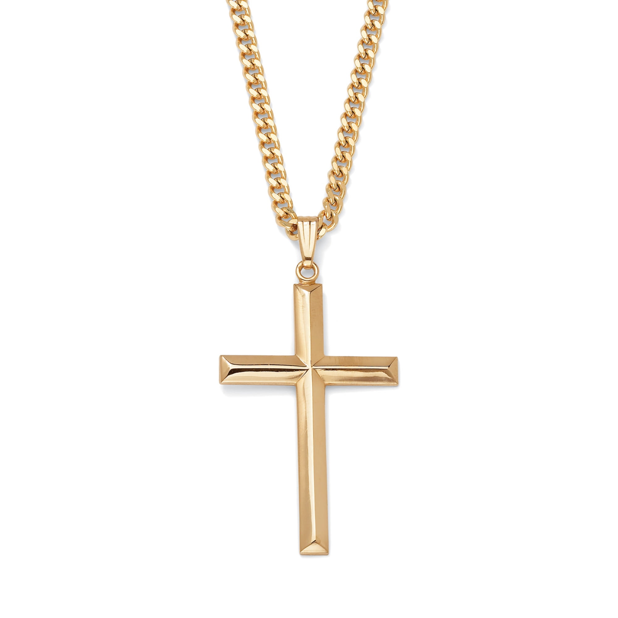 Cross Pendant Gold-Filled and Gold Ion 