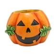 thumbnail image 3 of Macetero de calabaza, contenedor de plantas de escritorio, planta para decoración de Halloween, maceta para balcón, cocina, decoración interior y, 3 of 8