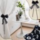 thumbnail image 5 of 6 abrazaderas de cortina de encaje con alfiler, lazo negro, elegantes cintas de encaje con imitación de perlas de PVC, sujetacortinas, cuerdas decorativas para el hogar., 5 of 9